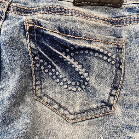 Silver Jeans Suki Mid Rise Bootcut Womens Denim Jeans Size 26 Distressed Blue - Picture 7 of 13